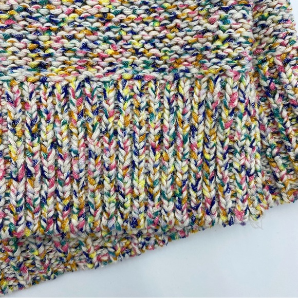 Lou & Grey Rainbow Sprinkle Sweater Oversized Cropped Pullover XS - Picture 7 of 7